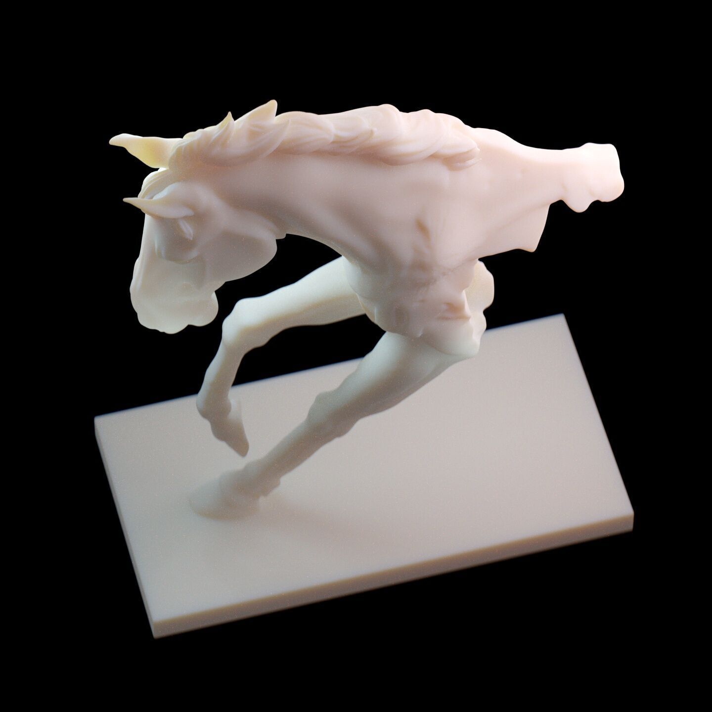 Dynamic Horse Sculpture 3D print model_4