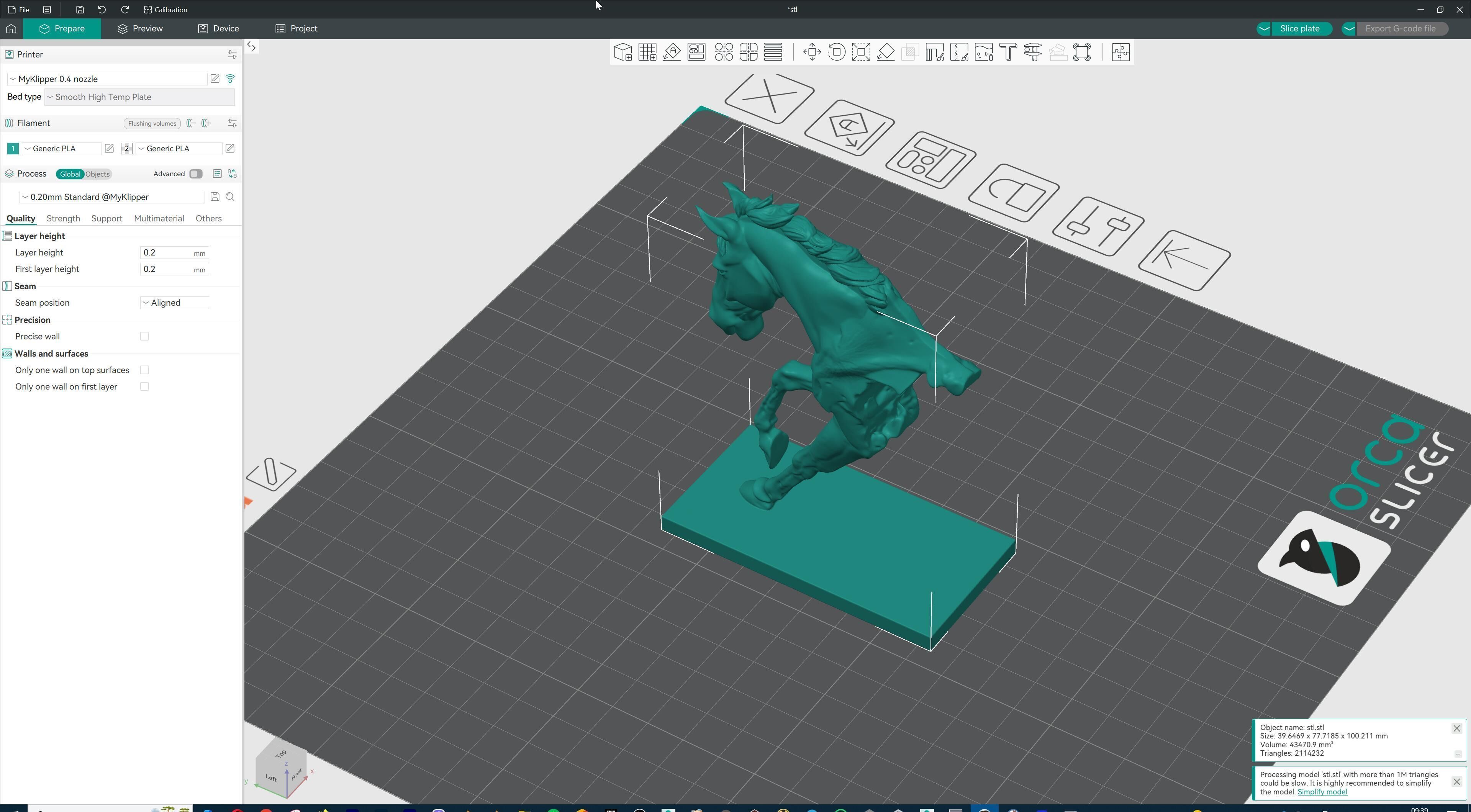 Dynamic Horse Sculpture 3D print model_29