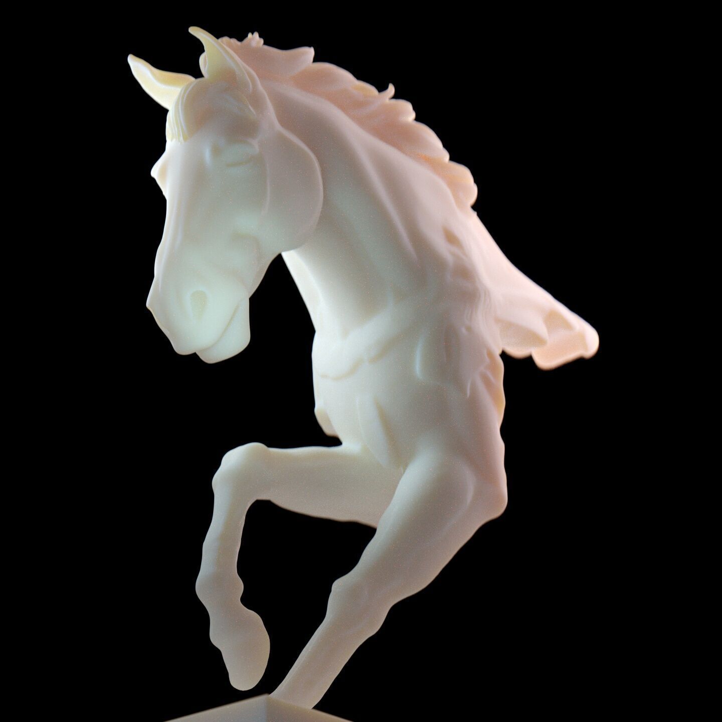 Dynamic Horse Sculpture 3D print model_16