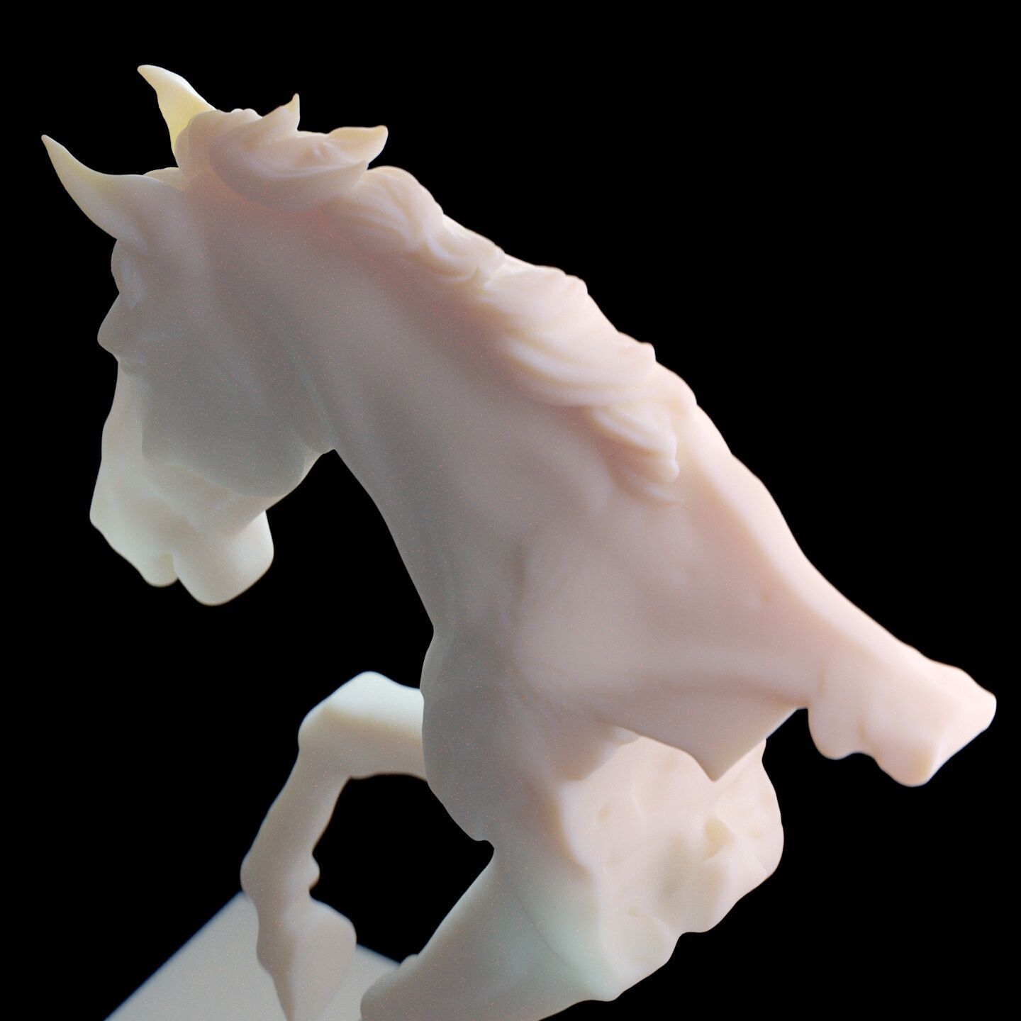 Dynamic Horse Sculpture 3D print model_6