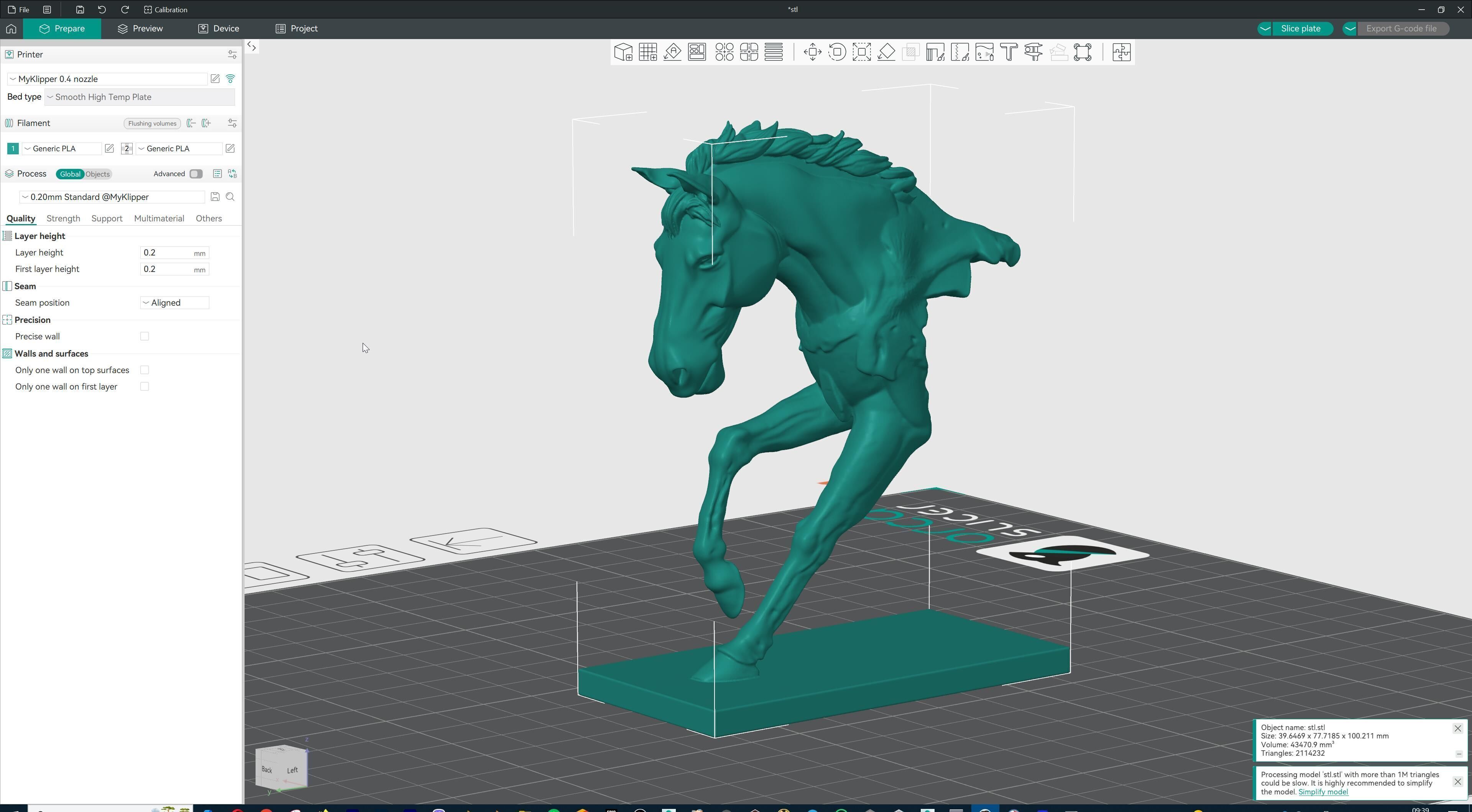 Dynamic Horse Sculpture 3D print model_21