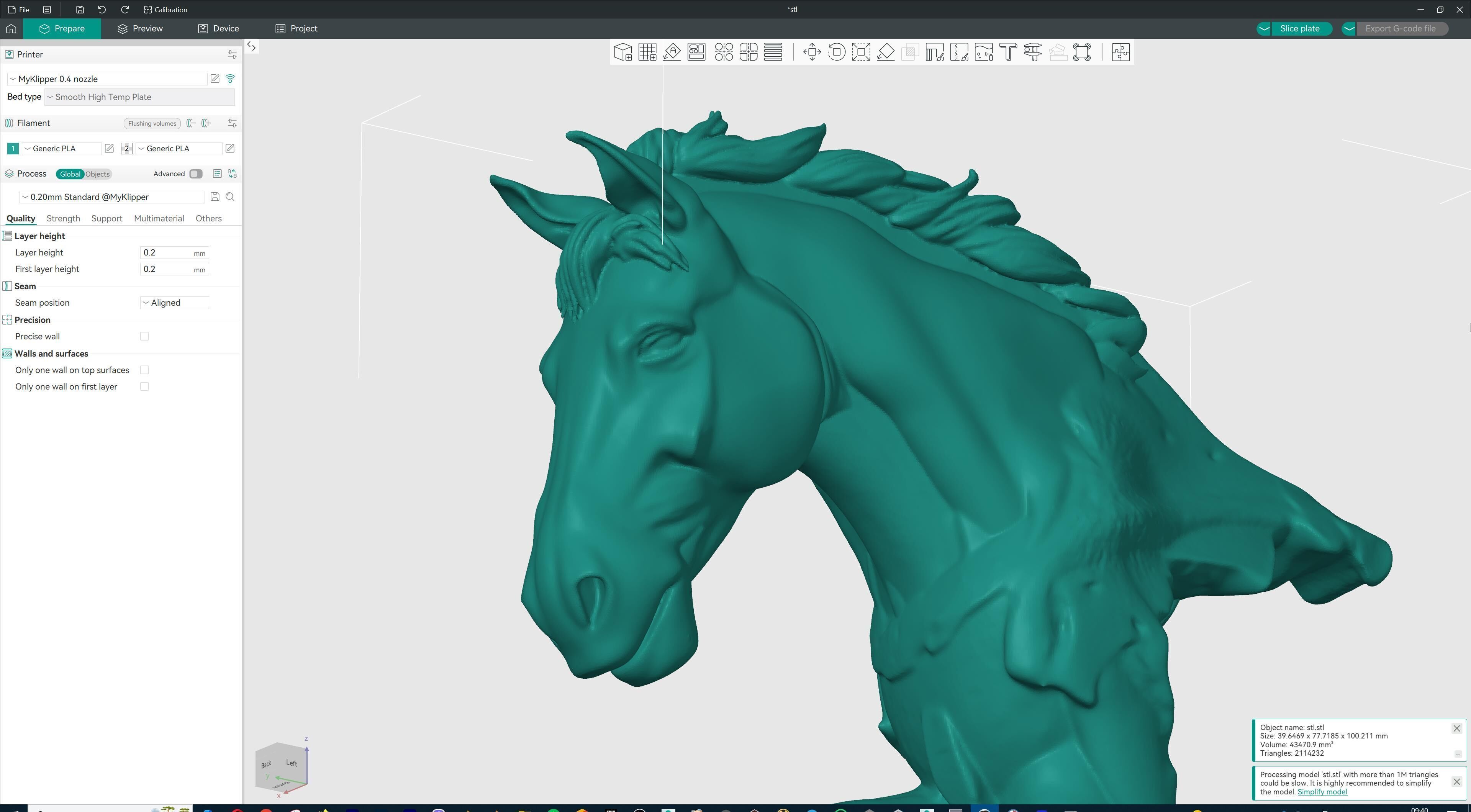 Dynamic Horse Sculpture 3D print model_18