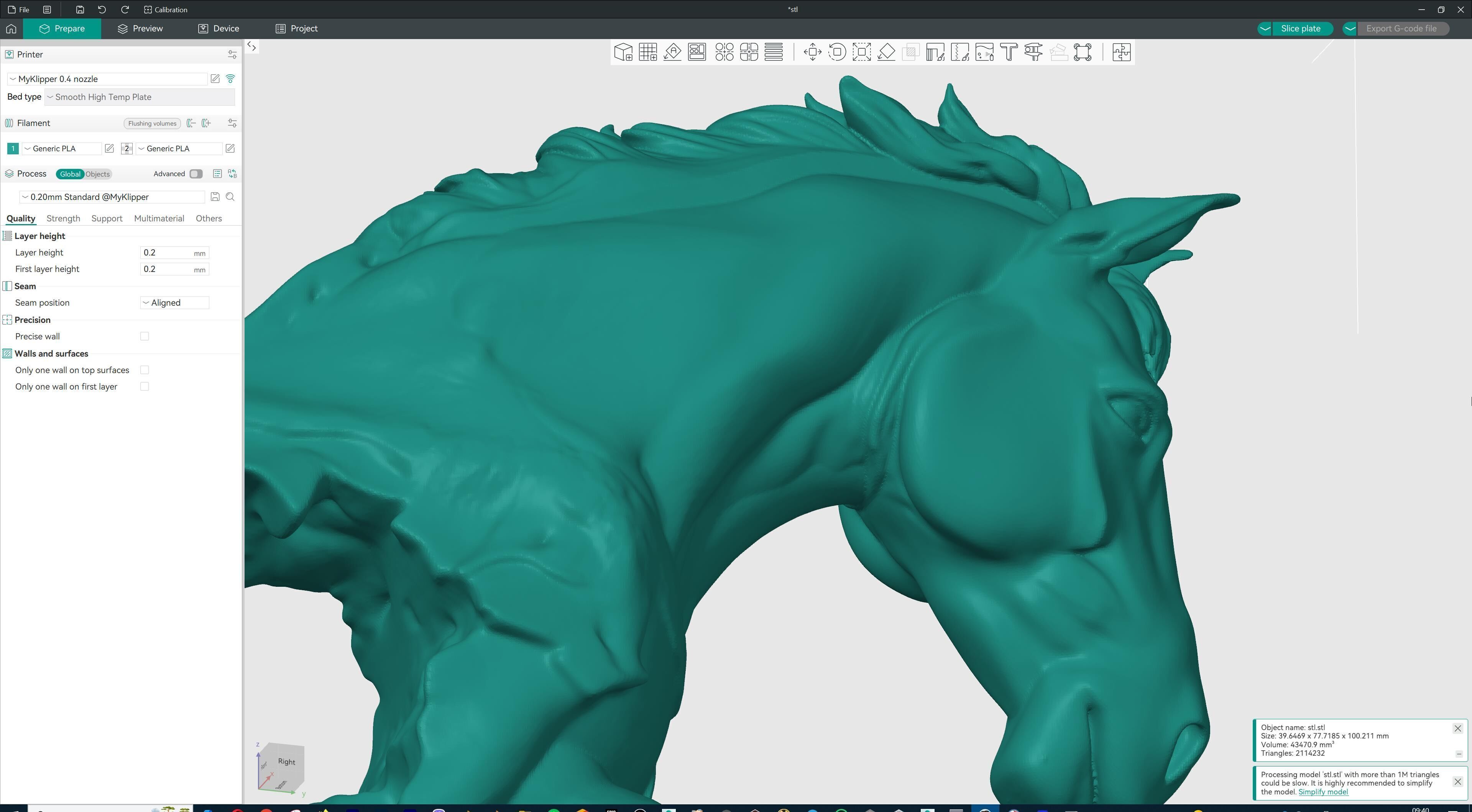 Dynamic Horse Sculpture 3D print model_25