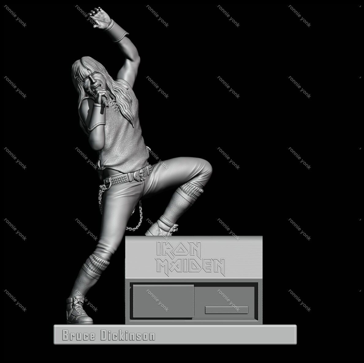 Bruce Dickinson Iron Maiden 3d printing 3D print model_2