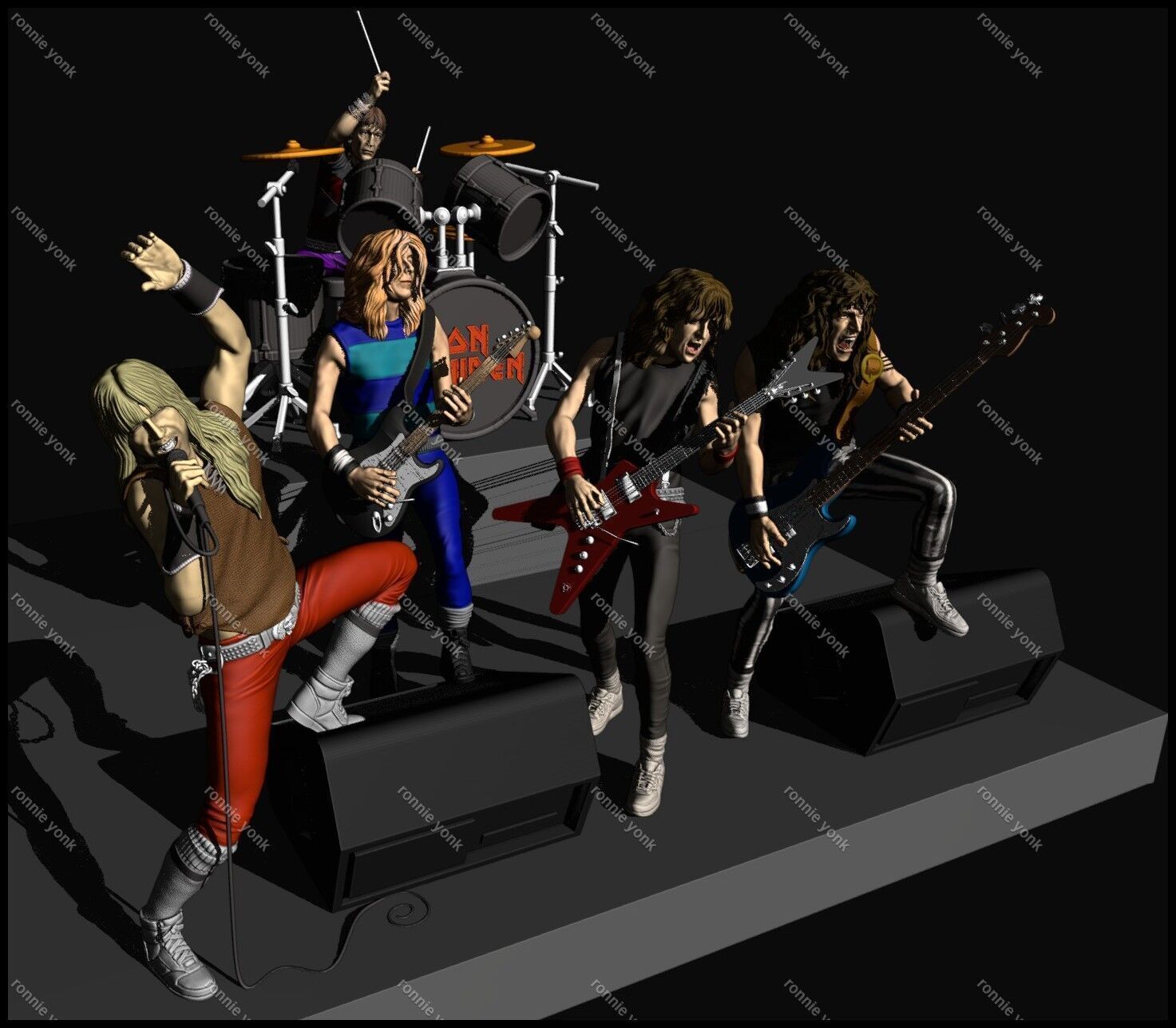 Bruce Dickinson Iron Maiden 3d printing 3D print model_6