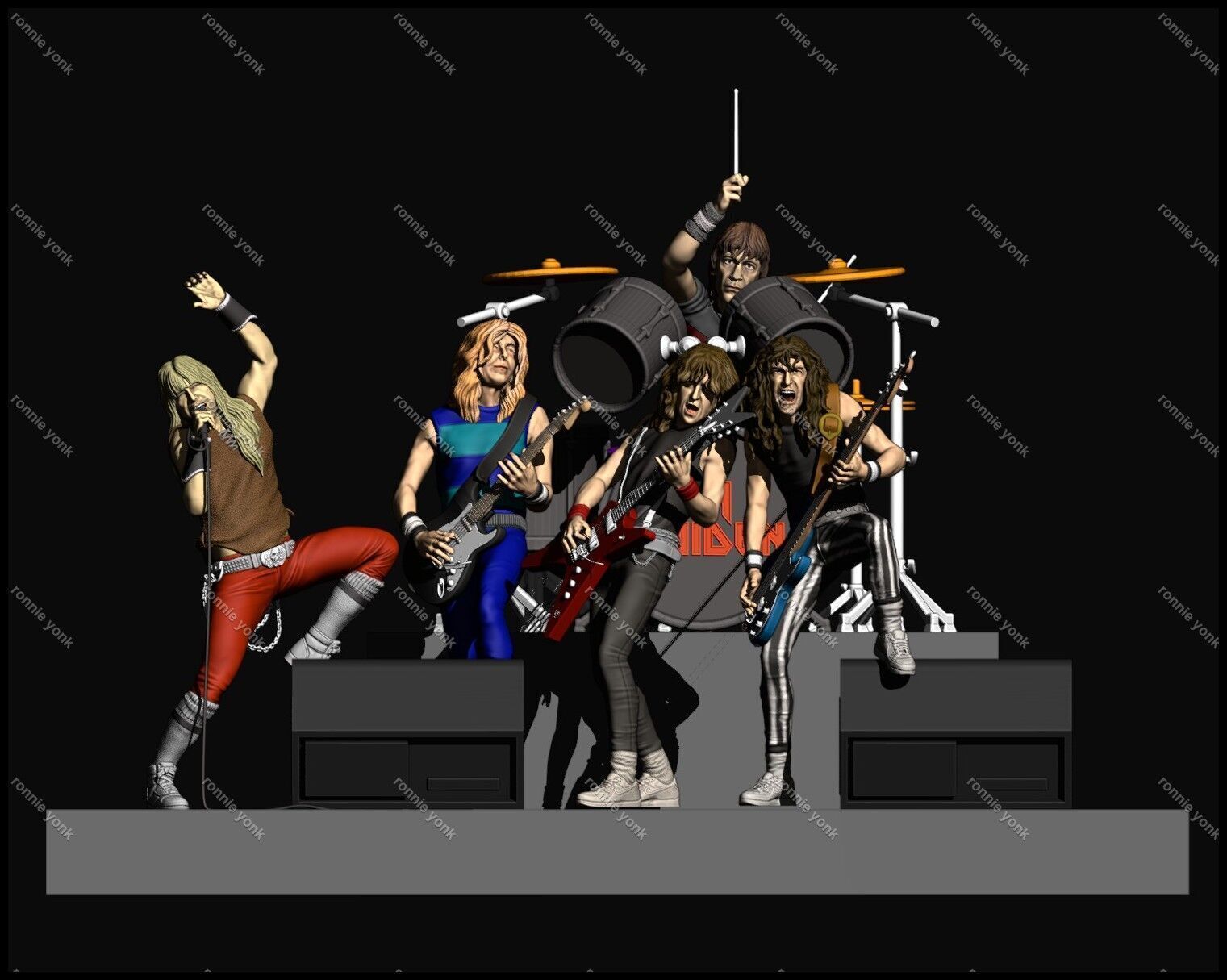 Bruce Dickinson Iron Maiden 3d printing 3D print model_13