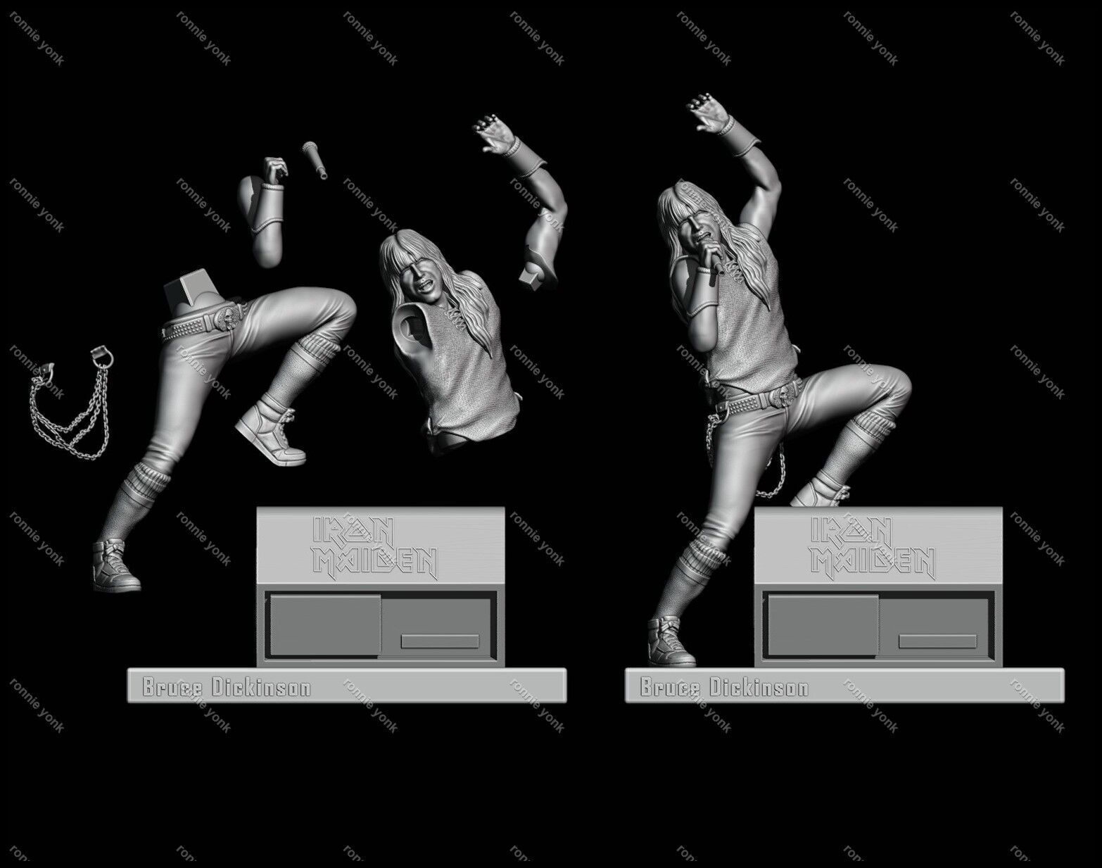 Bruce Dickinson Iron Maiden 3d printing 3D print model_3