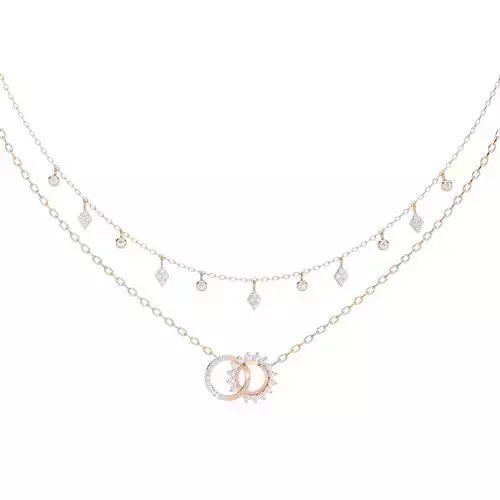 Classic Luxury Diamond necklace Pendant with chain