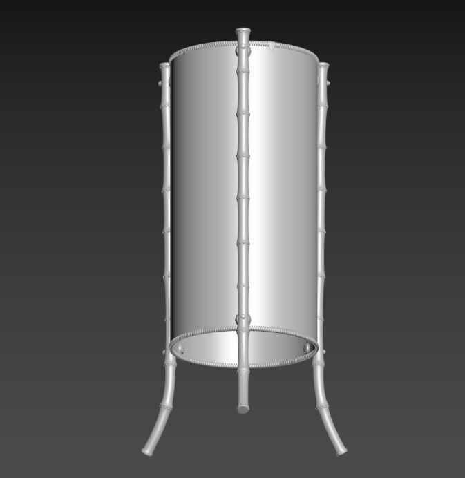Jacques Adnet Attributed Table Lamp 3D model_6
