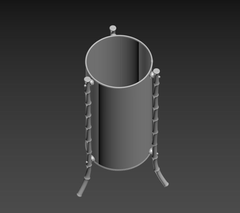 Jacques Adnet Attributed Table Lamp 3D model_7