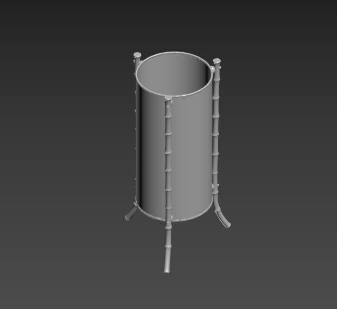 Jacques Adnet Attributed Table Lamp 3D model_10