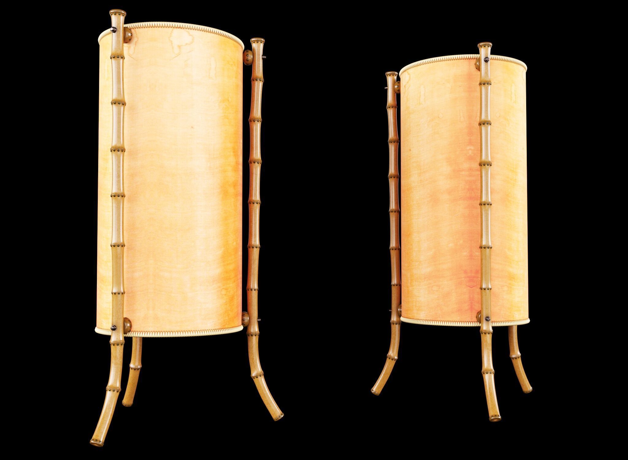 Jacques Adnet Attributed Table Lamp 3D model_2