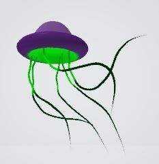 Photorealistic Low-Poly Jellyfish 3D Model Low-poly 3D model_3