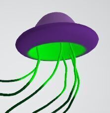 Photorealistic Low-Poly Jellyfish 3D Model Low-poly 3D model_5