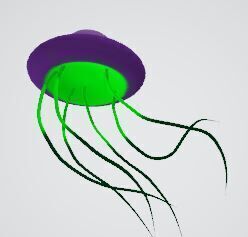 Photorealistic Low-Poly Jellyfish 3D Model Low-poly 3D model_2
