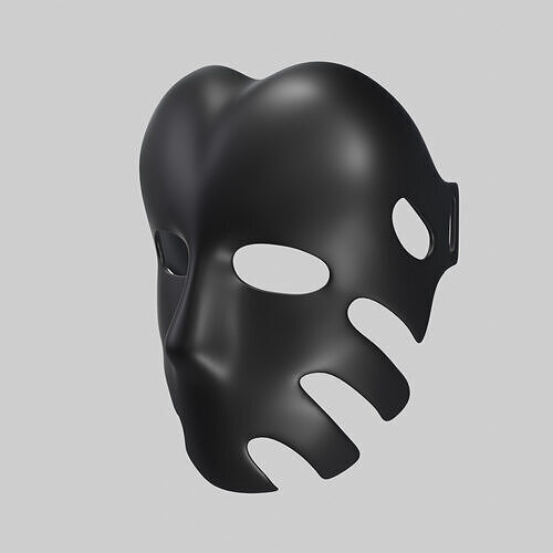  Black Mask Free low-poly 3D model