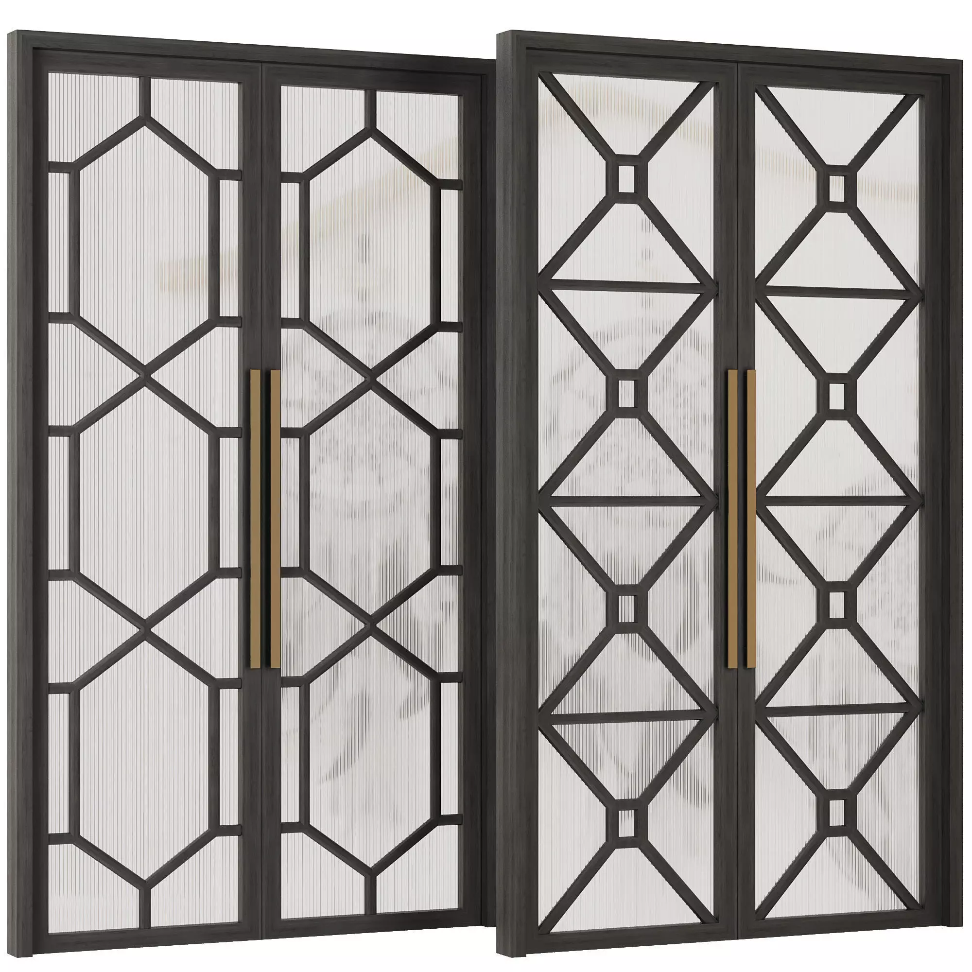 Entrance door set226 3D model_0