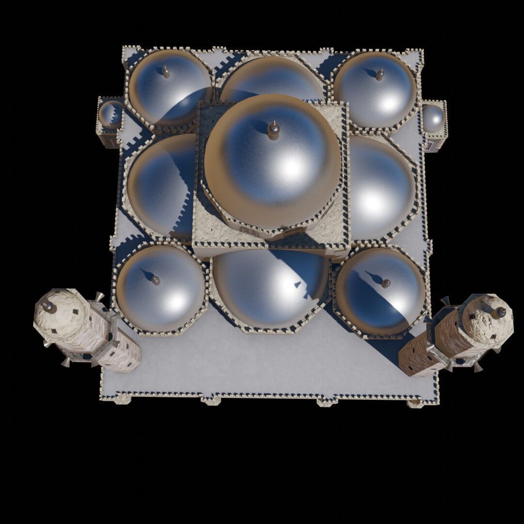 Syria Landmarks Low-poly 3D model_27