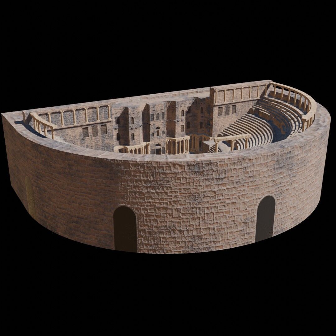 Syria Landmarks Low-poly 3D model_6