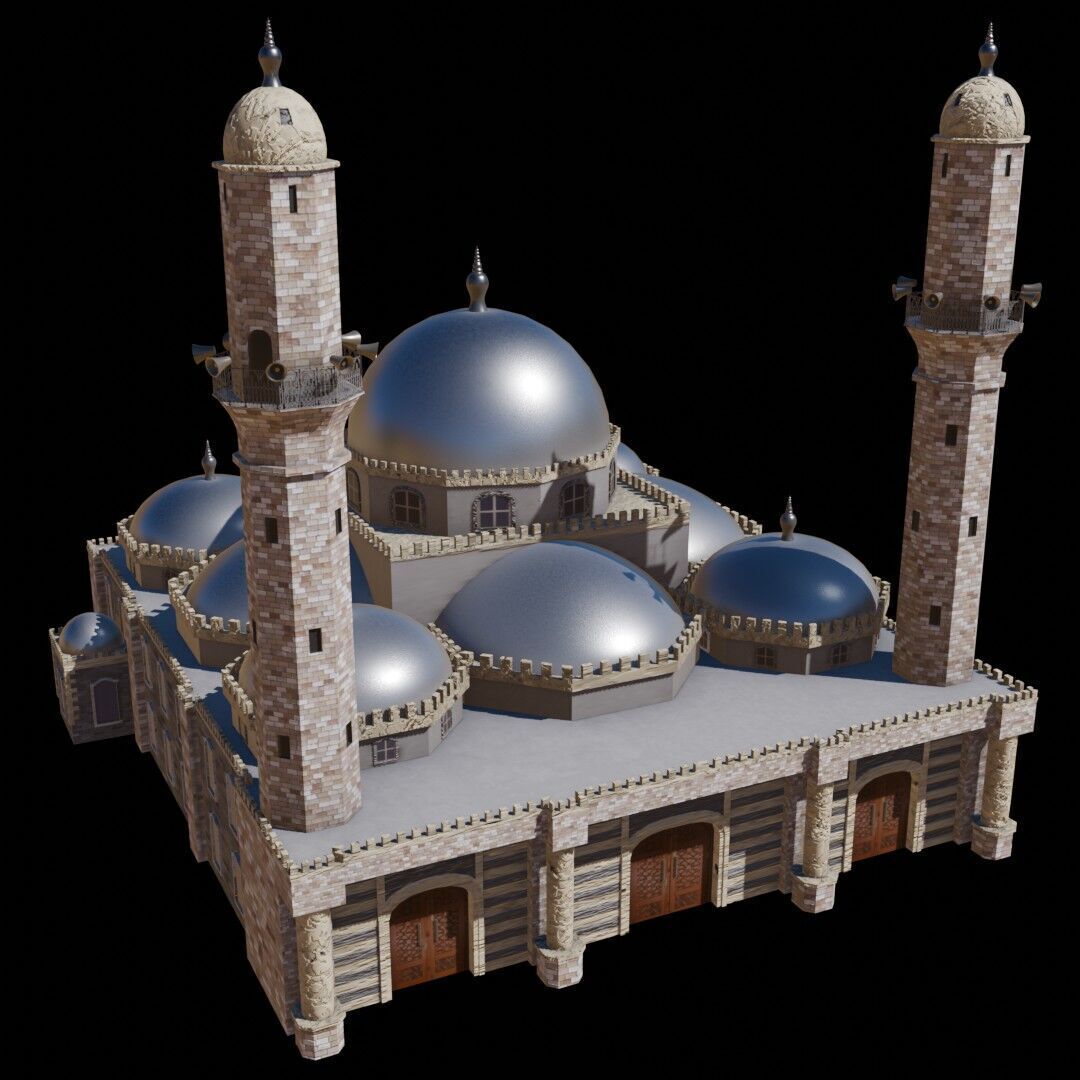 Syria Landmarks Low-poly 3D model_25