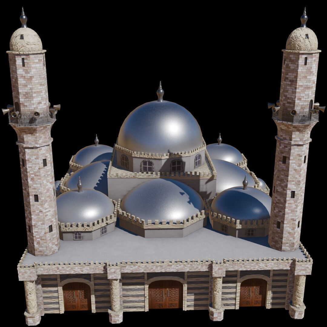 Syria Landmarks Low-poly 3D model_26