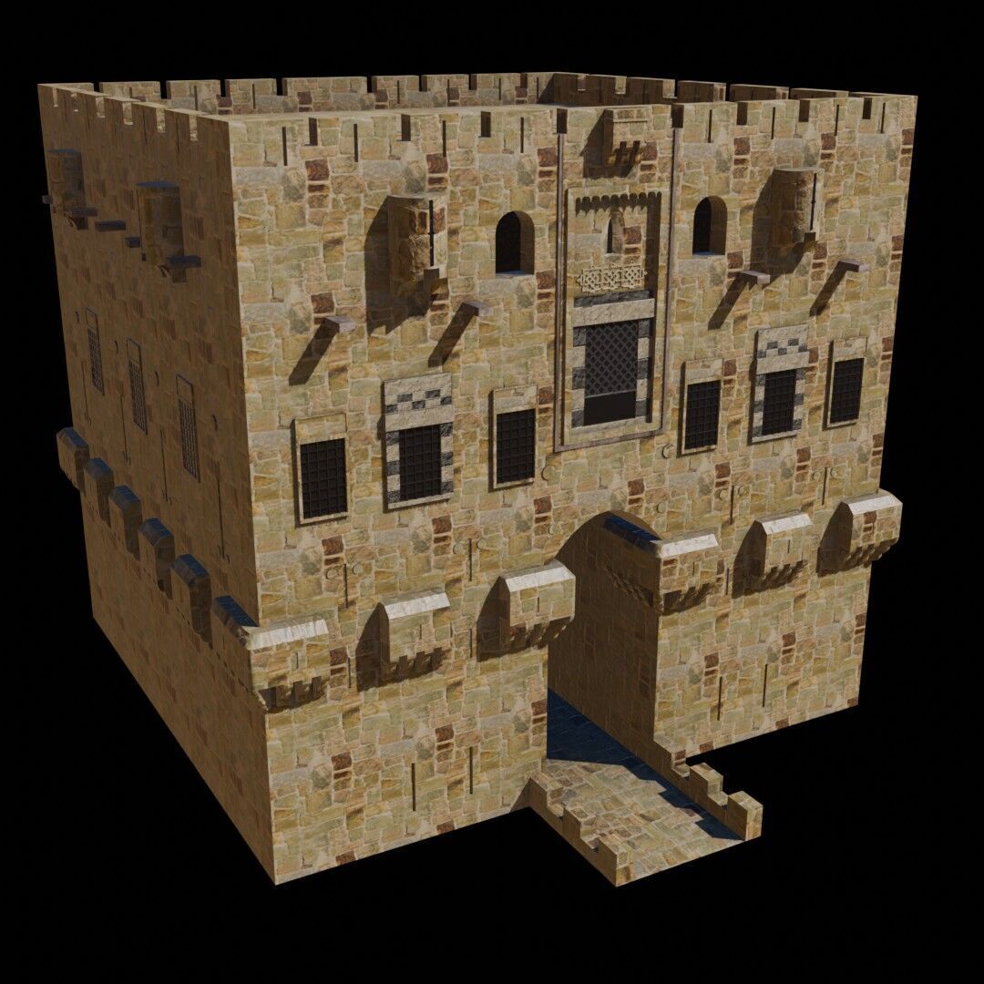 Syria Landmarks Low-poly 3D model_14