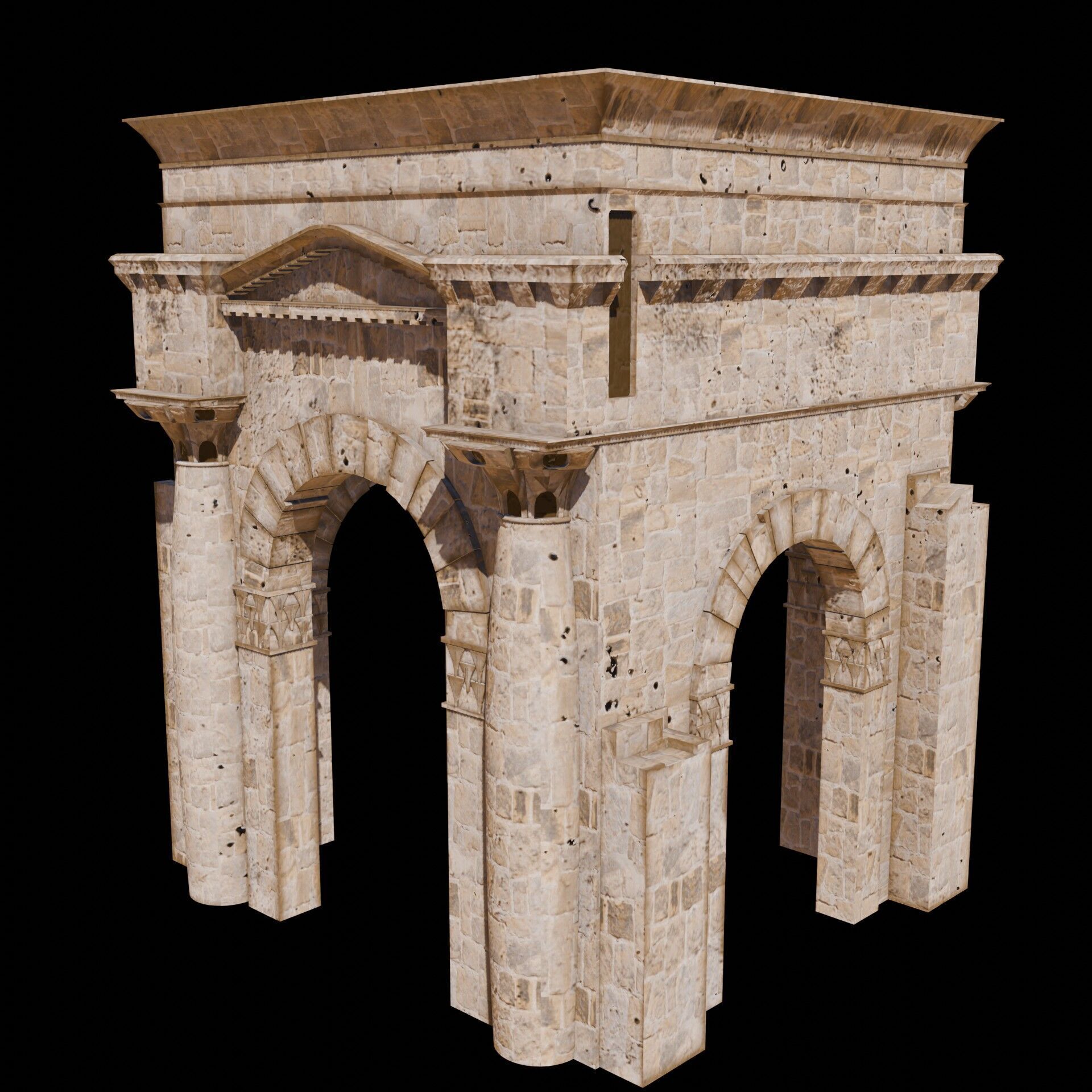 Syria Landmarks Low-poly 3D model_29