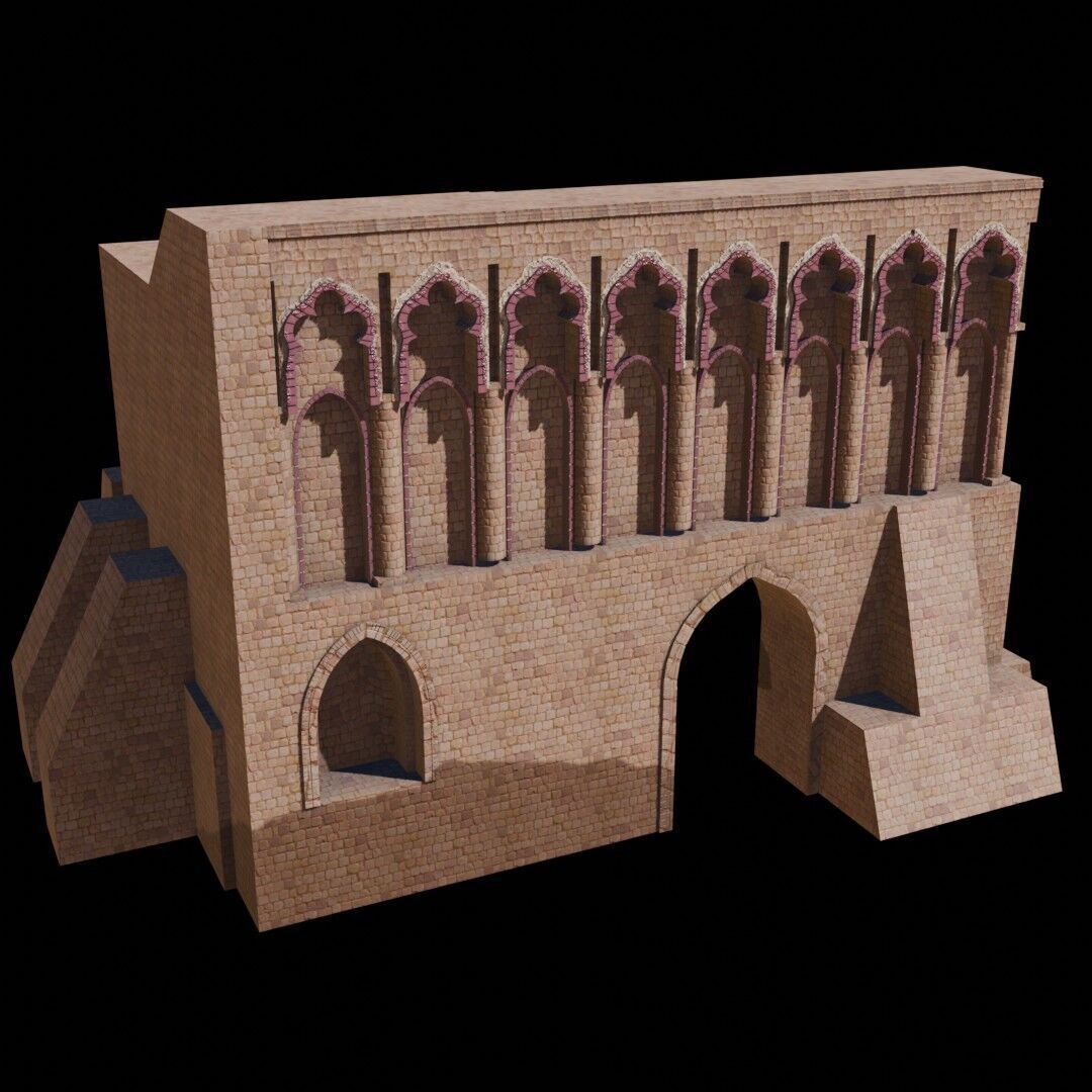 Syria Landmarks Low-poly 3D model_9