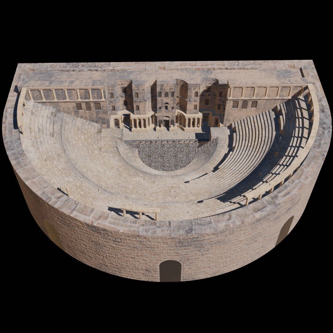 Syria Landmarks Low-poly 3D model_7