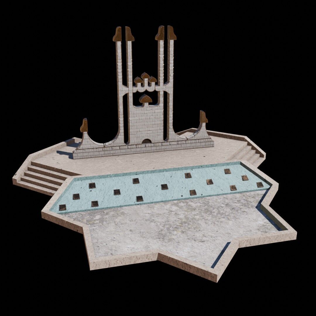 Syria Landmarks Low-poly 3D model_19