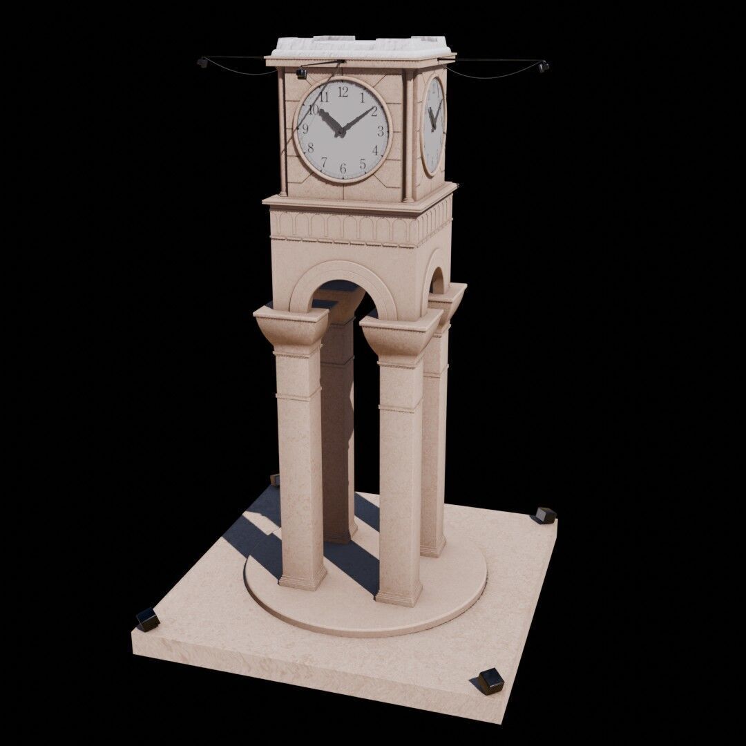 Syria Landmarks Low-poly 3D model_23