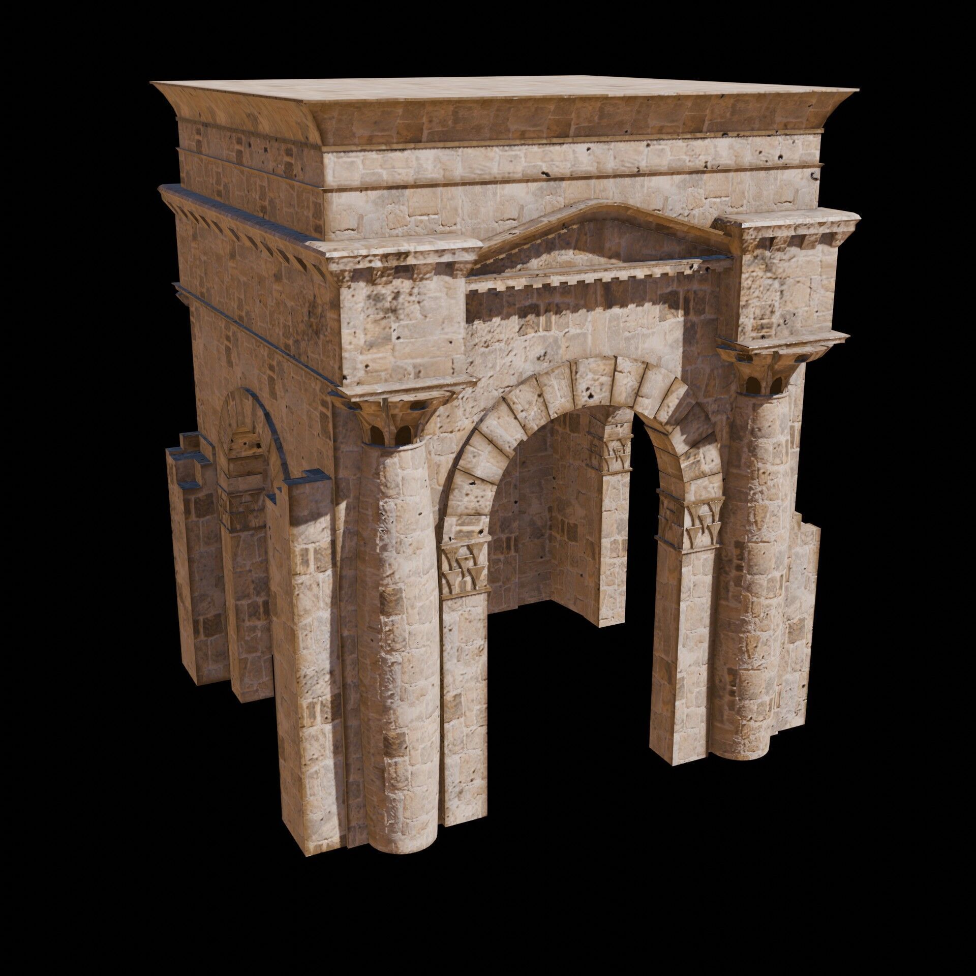 Syria Landmarks Low-poly 3D model_28