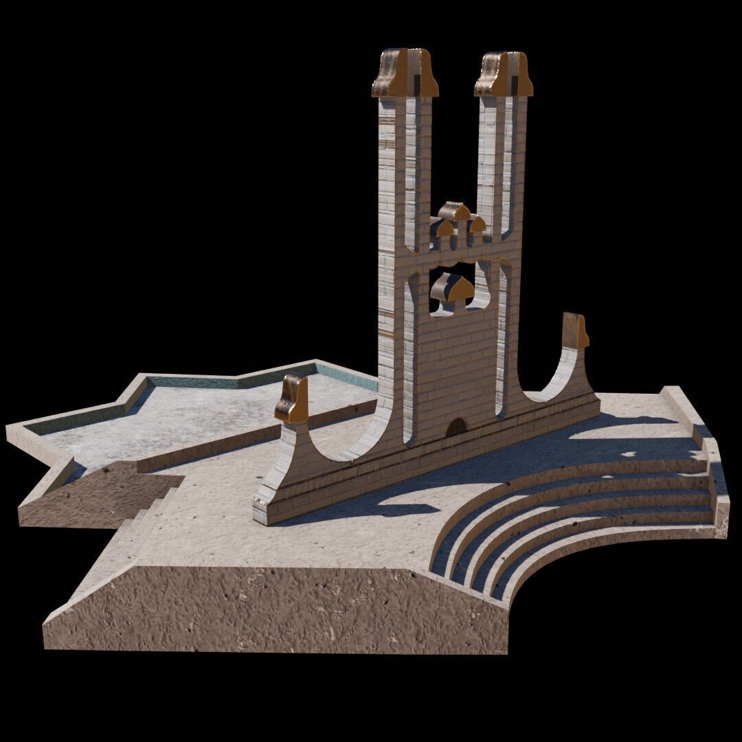 Syria Landmarks Low-poly 3D model_21