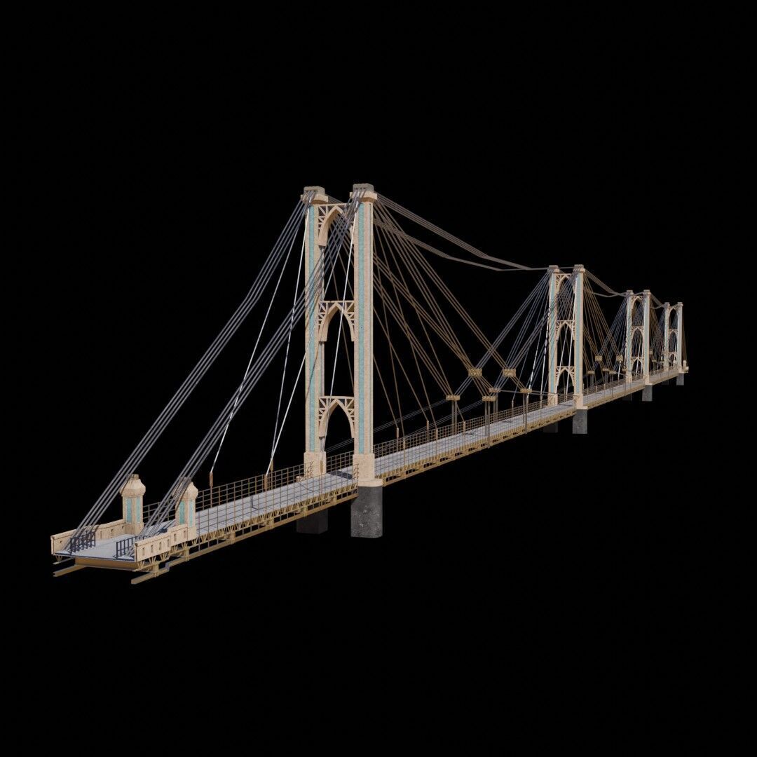 Syria Landmarks Low-poly 3D model_3