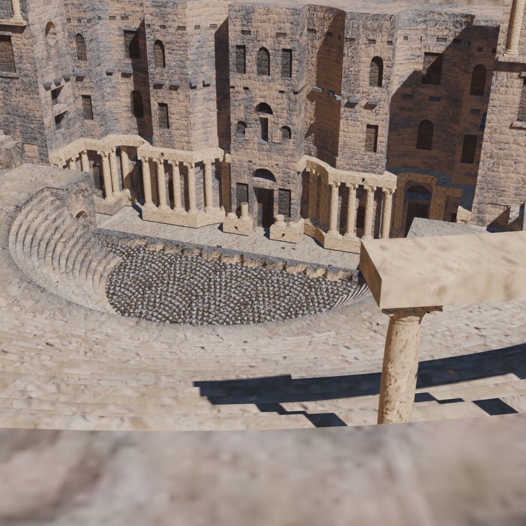 Syria Landmarks Low-poly 3D model_8