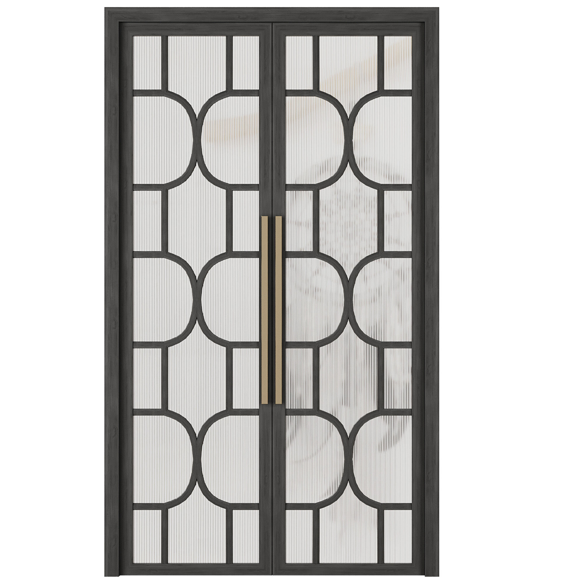 Entrance door set227 3D model_1