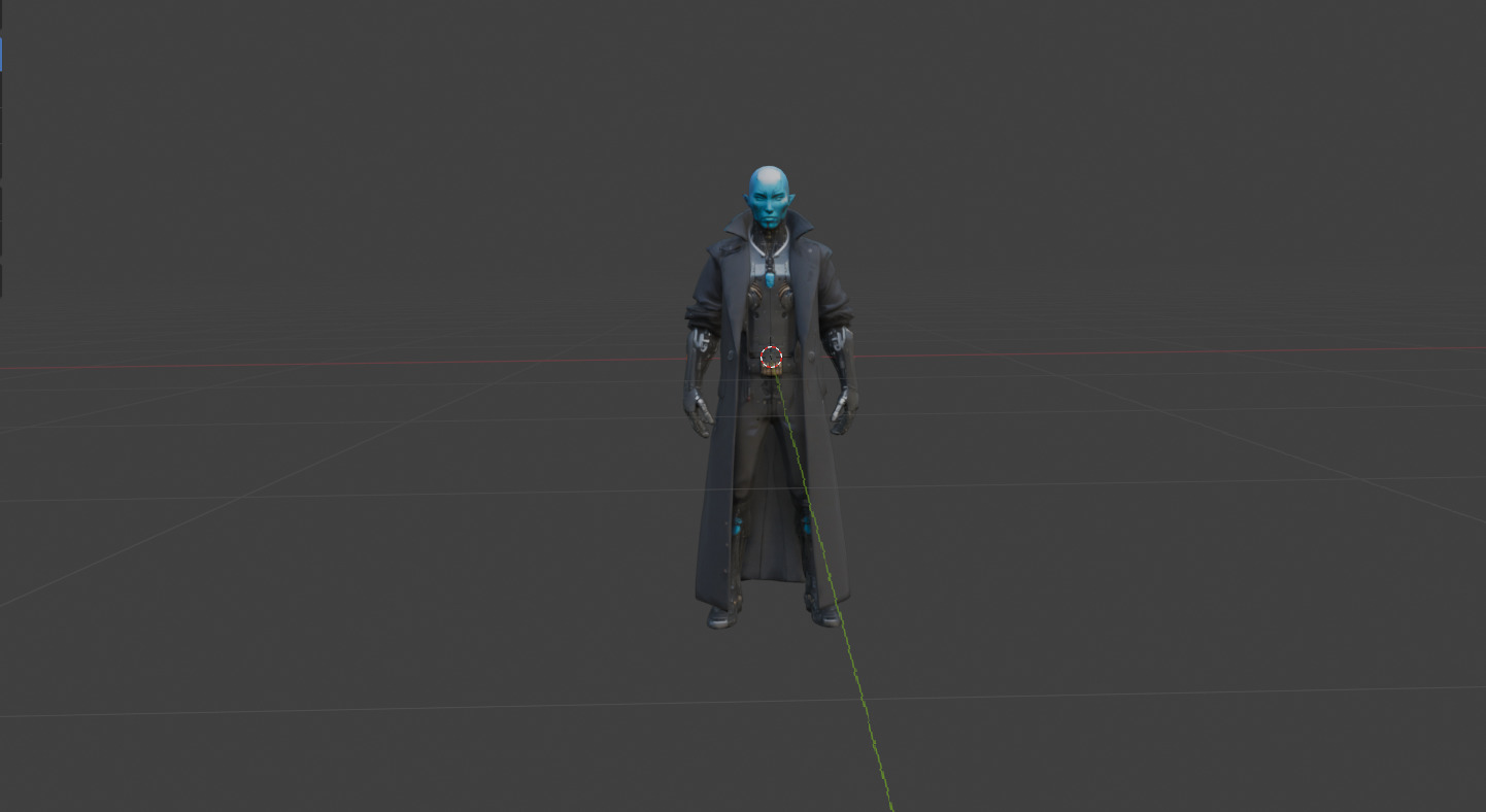 Cyber Elite Shadow blade 3D model_5