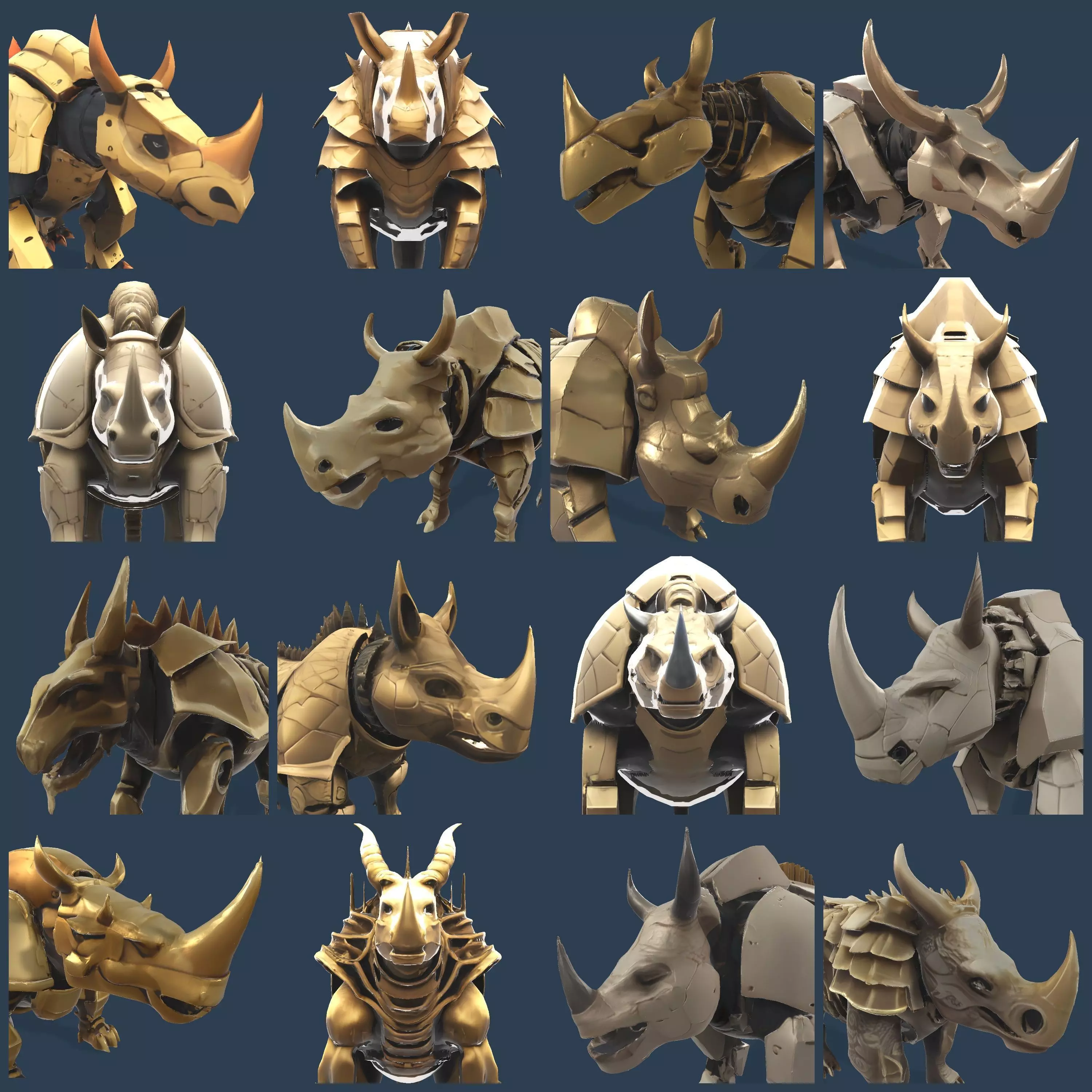 Armored Rhino Sentinel 3D print model_0