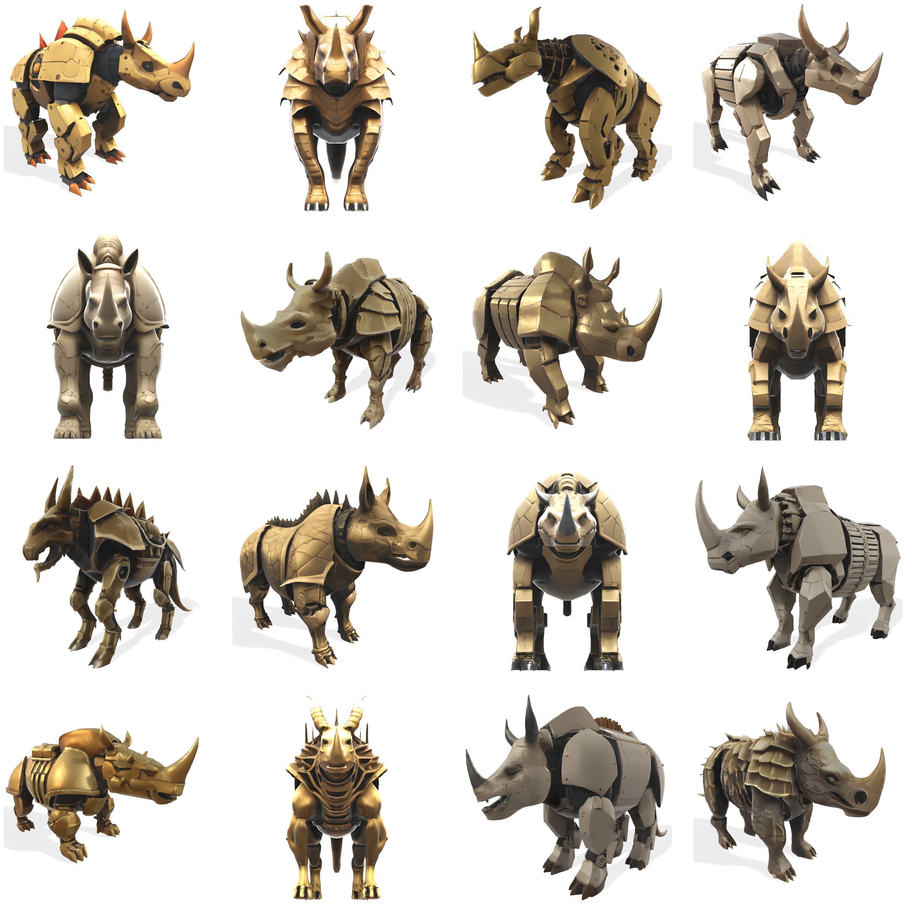 Armored Rhino Sentinel 3D print model_1