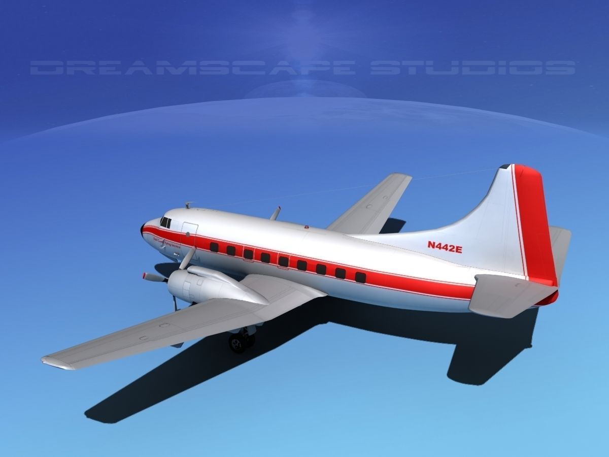 Martin 202 East Coast Flying Service 3D model_8