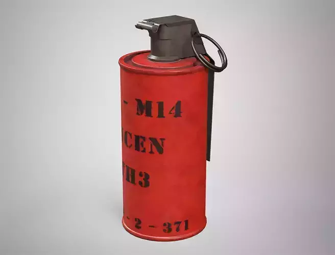 AN-M14 TH3 Incendiary Grenade AAA Game Ready Low-poly 3D model