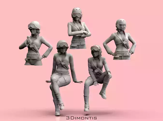 USA Women Tank Crew WW2