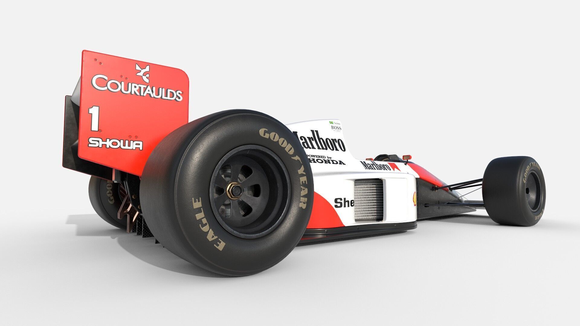 McLaren MP4-5 Free 3D model_14