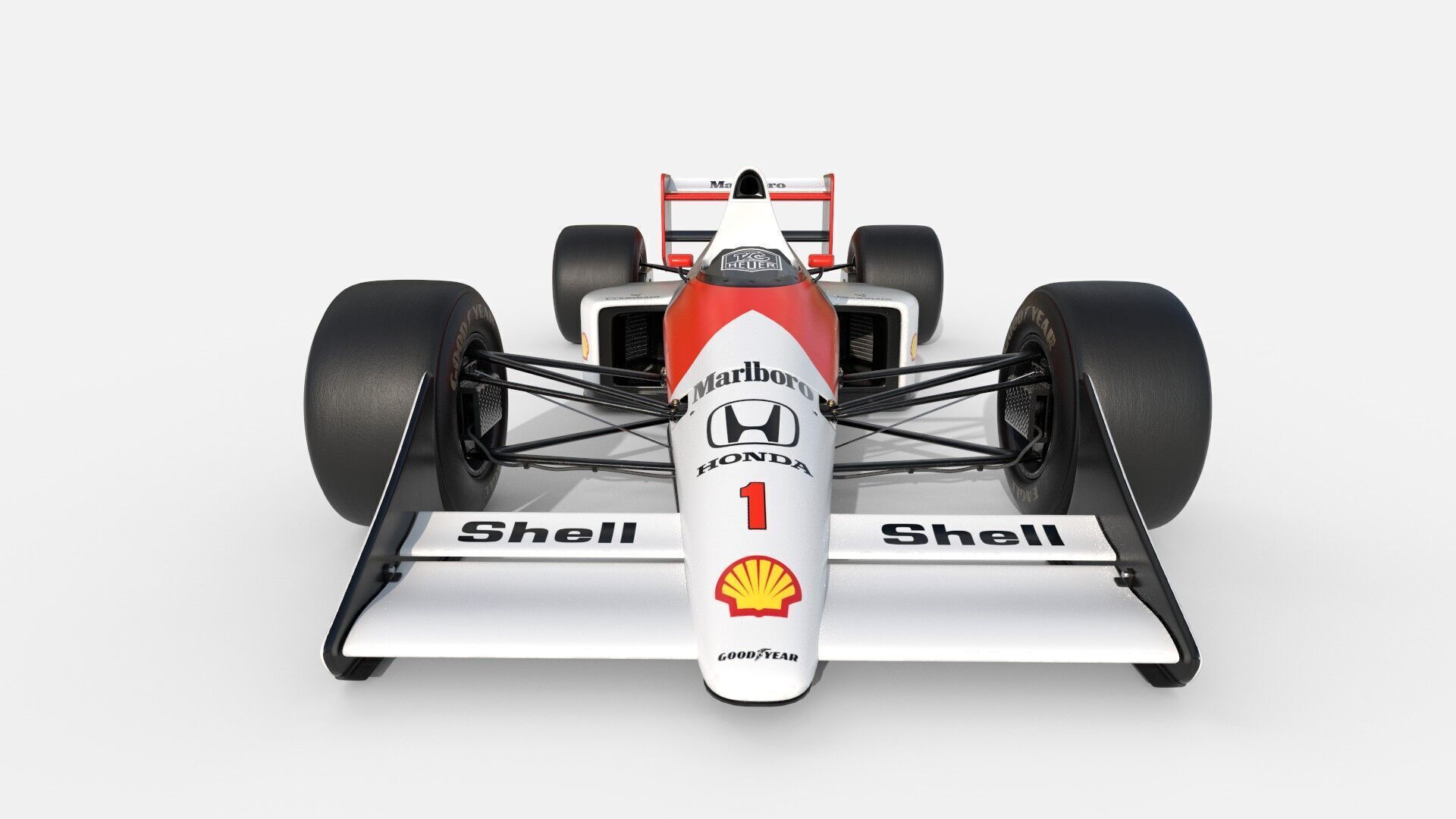 McLaren MP4-5 Free 3D model_11