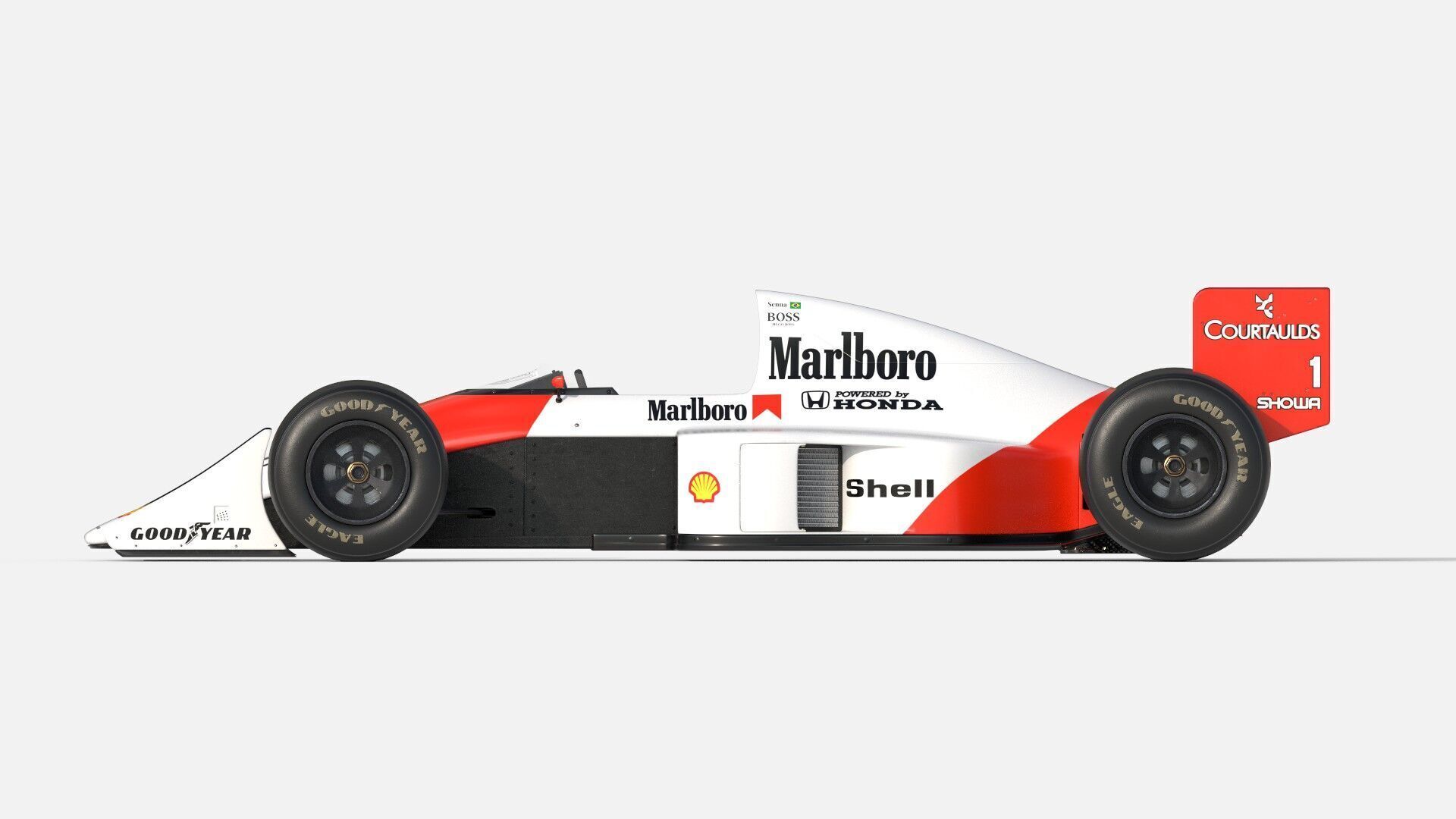 McLaren MP4-5 Free 3D model_16