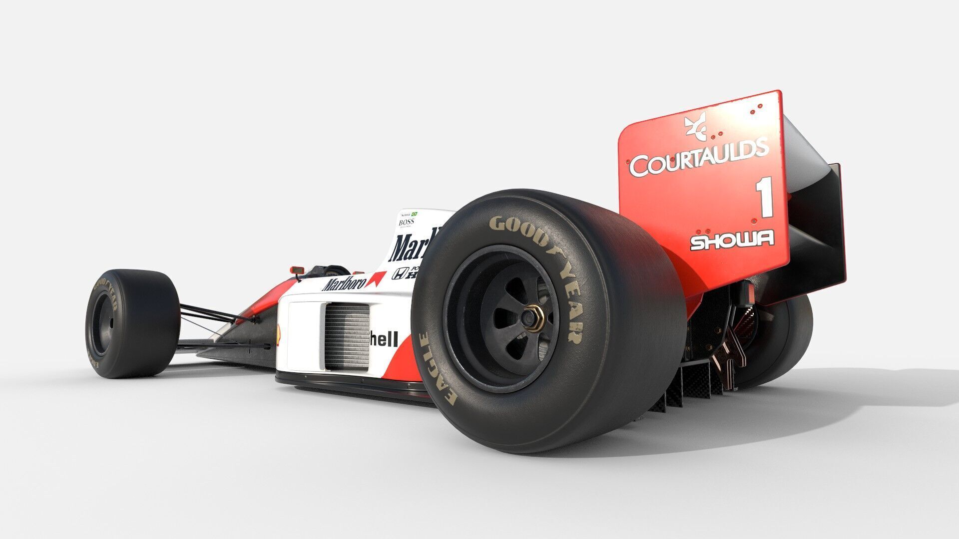 McLaren MP4-5 Free 3D model_6