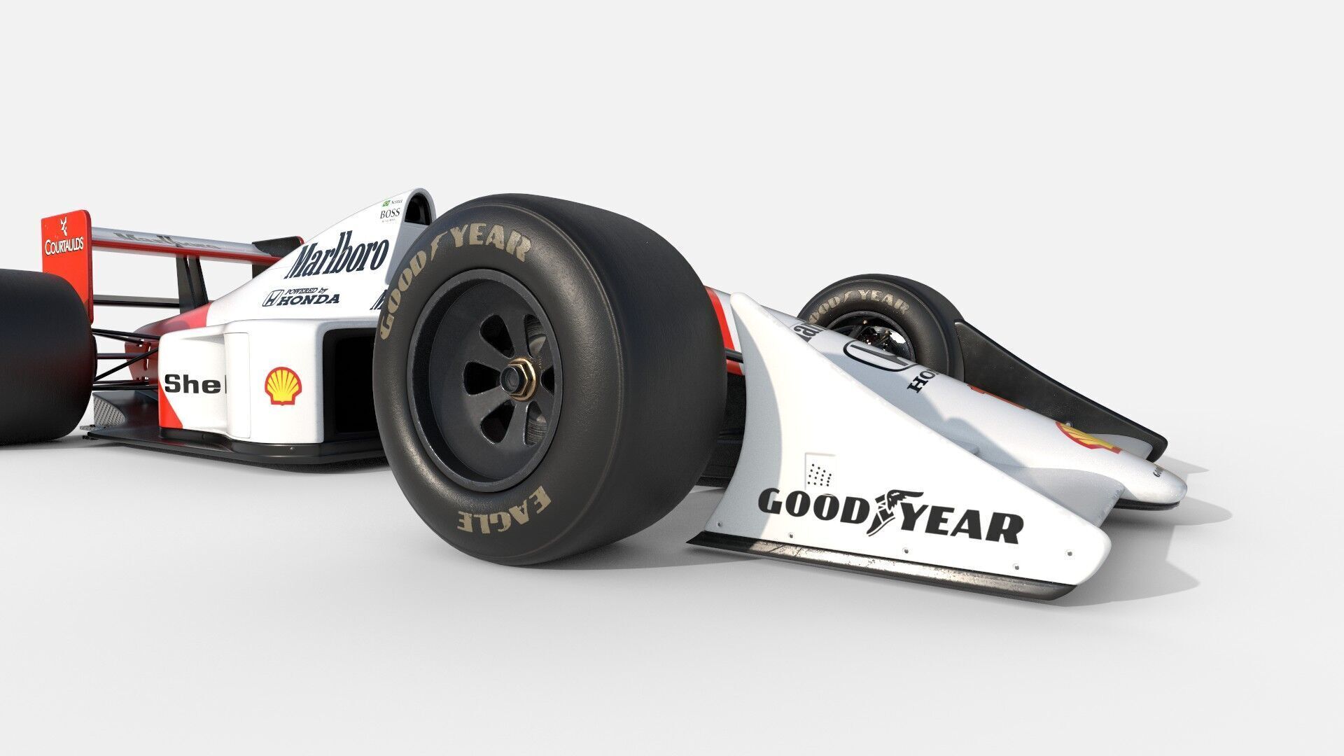 McLaren MP4-5 Free 3D model_9