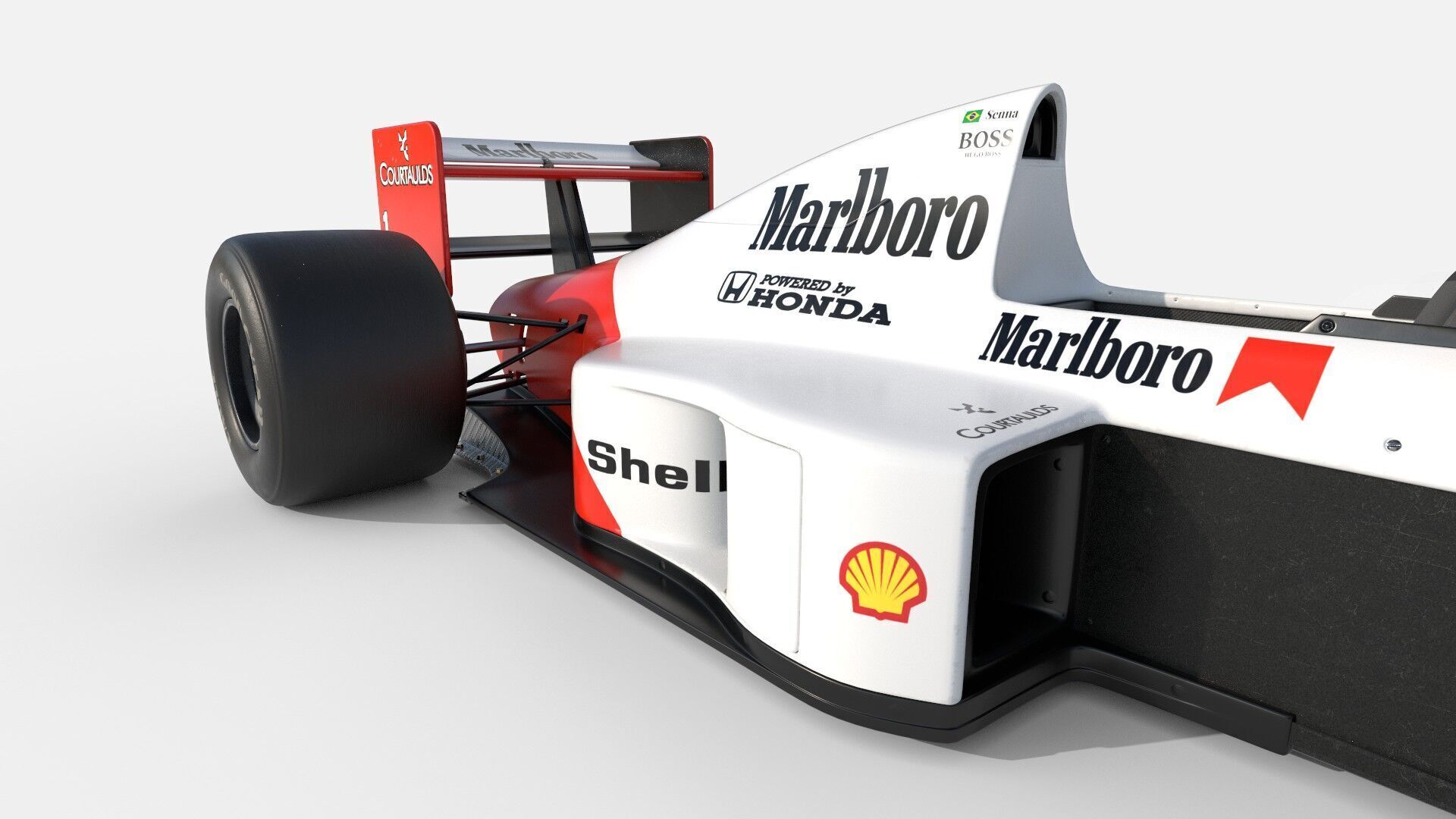 McLaren MP4-5 Free 3D model_7