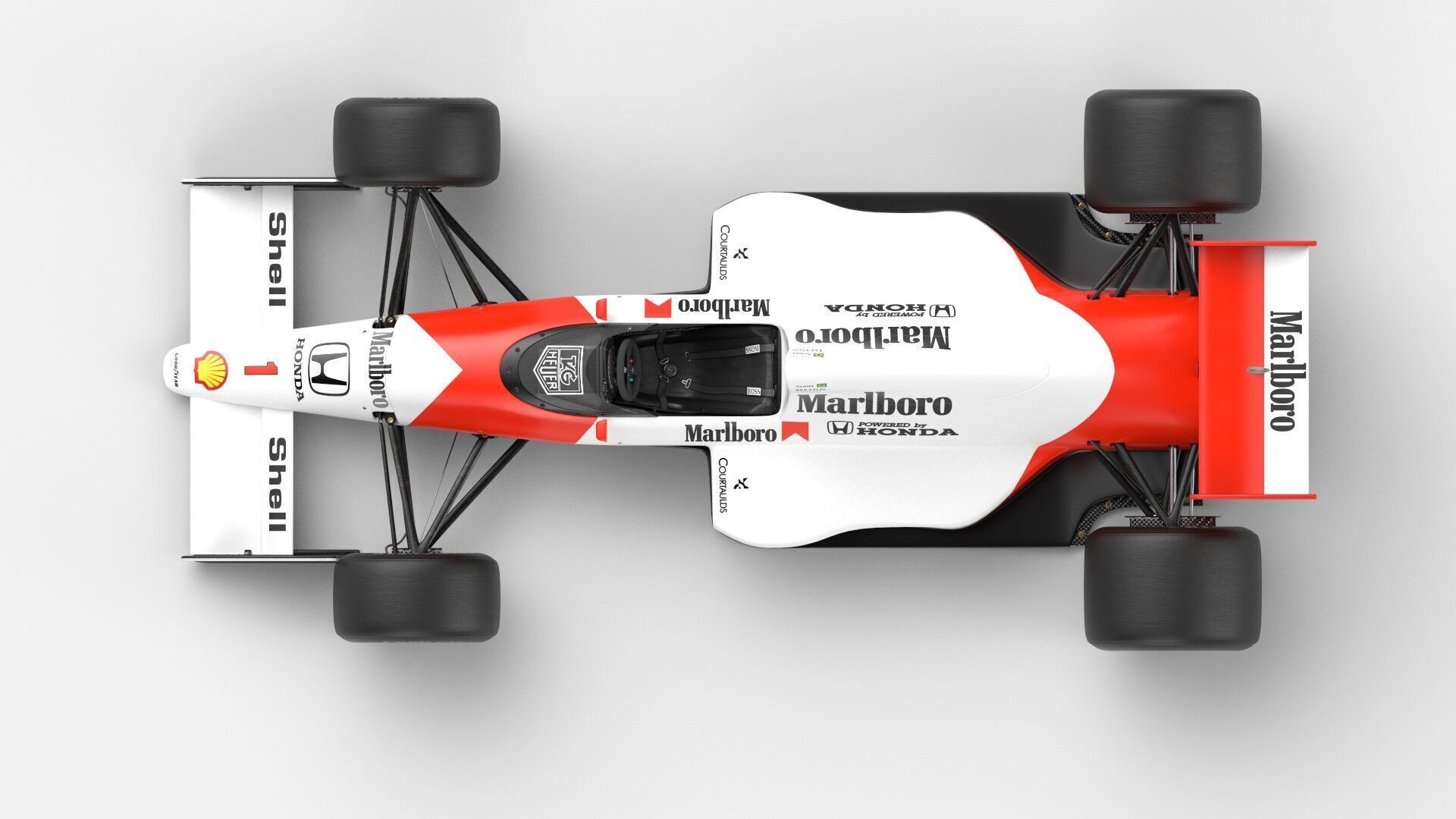 McLaren MP4-5 Free 3D model_10
