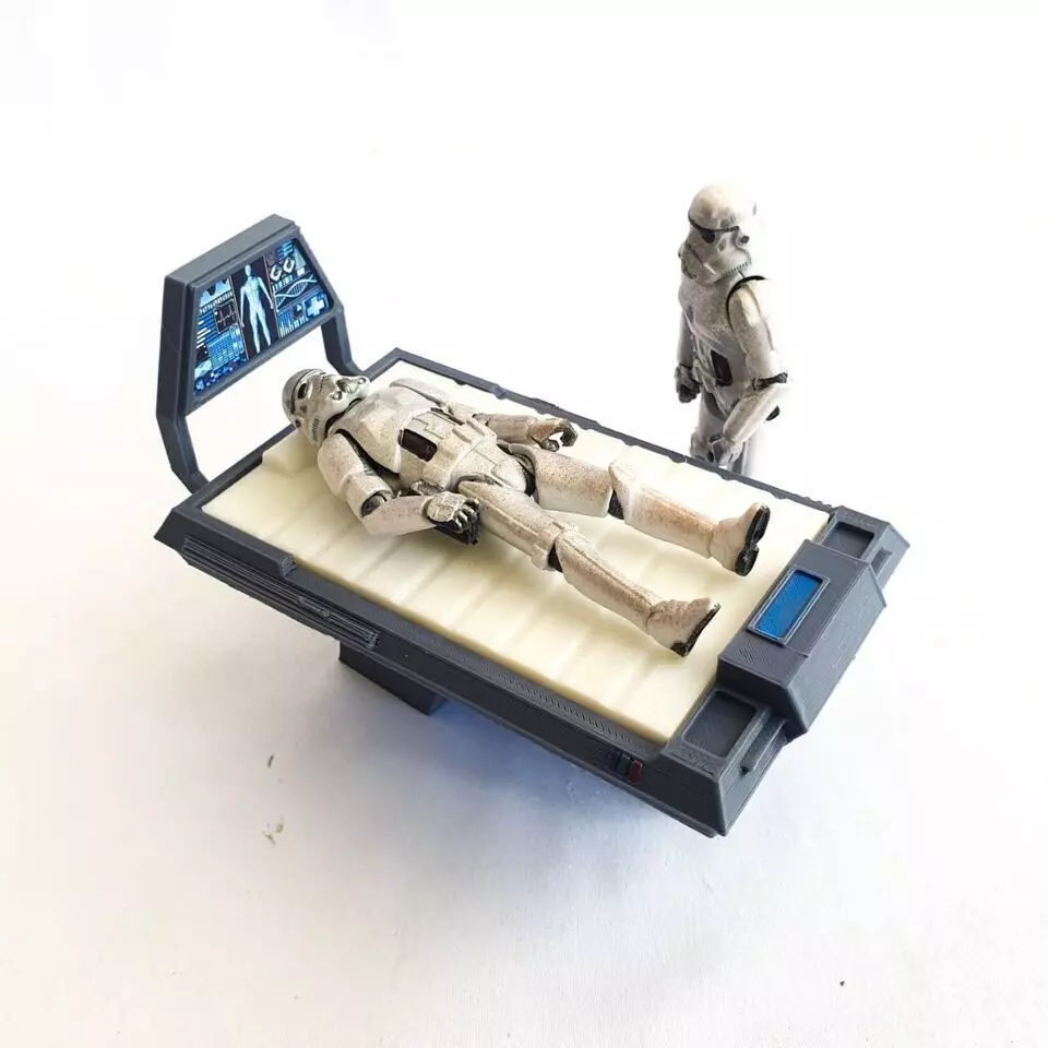 Custom Sci Fi Medical Bed Table 3 3D print model
